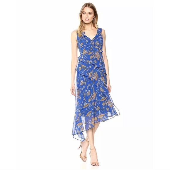 paisley chiffon dress